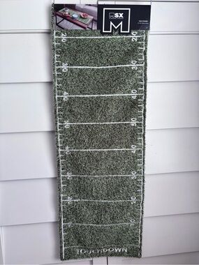Football Field Grass-Style Fuzzy Table Runner